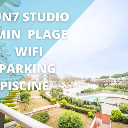 Apartment Sun7 -face Plage- Wifi-parking -piscine - Pros Servicesconciergerielagrandemotte *
